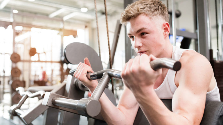 Using The Bicep Curl machine Correctly