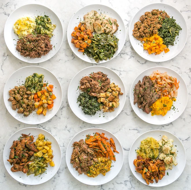 All of the dinners you receive from Pete's Paleo follow comprises of meat + starchy vegetable + greens.