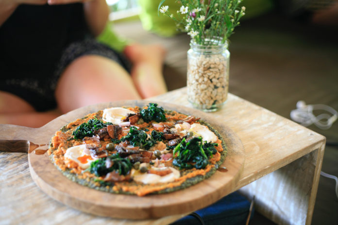 Delicious Pizza With Healthy Ingredients