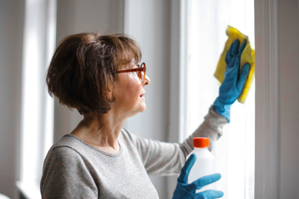Clean and disinfect surfaces