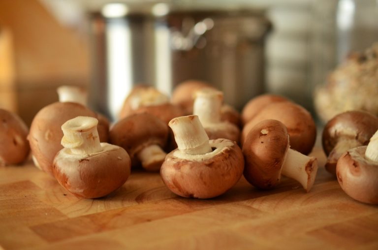 Roasted Mushrooms and Peppers