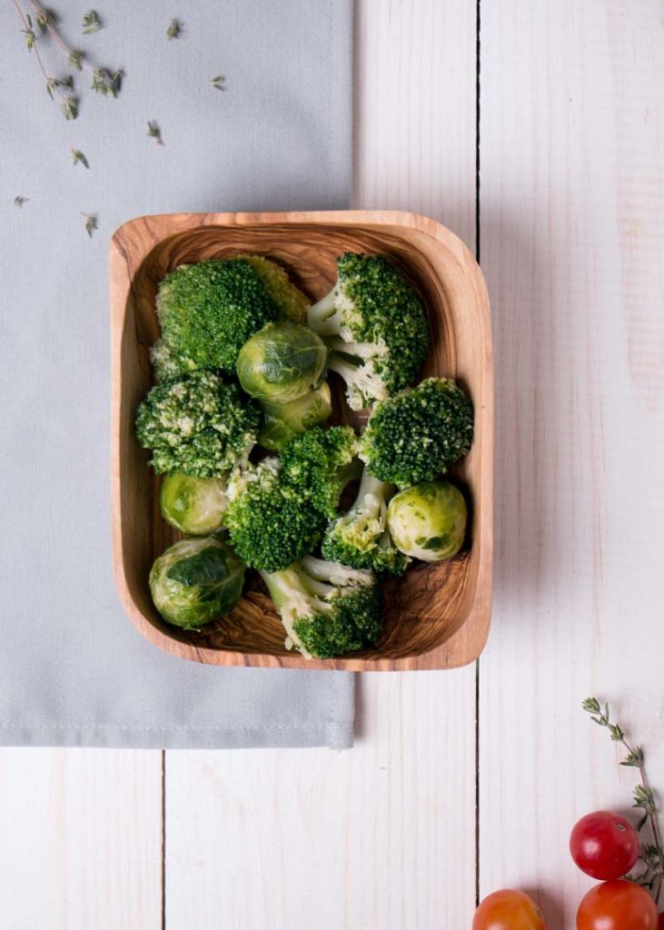 Vitamin K is found in a number of foods common to every household such as leafy green vegetables, brussels sprouts, and broccoli.