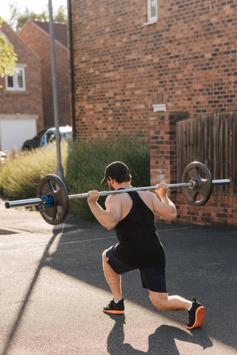 Leg Exercises: Barbell Lunges